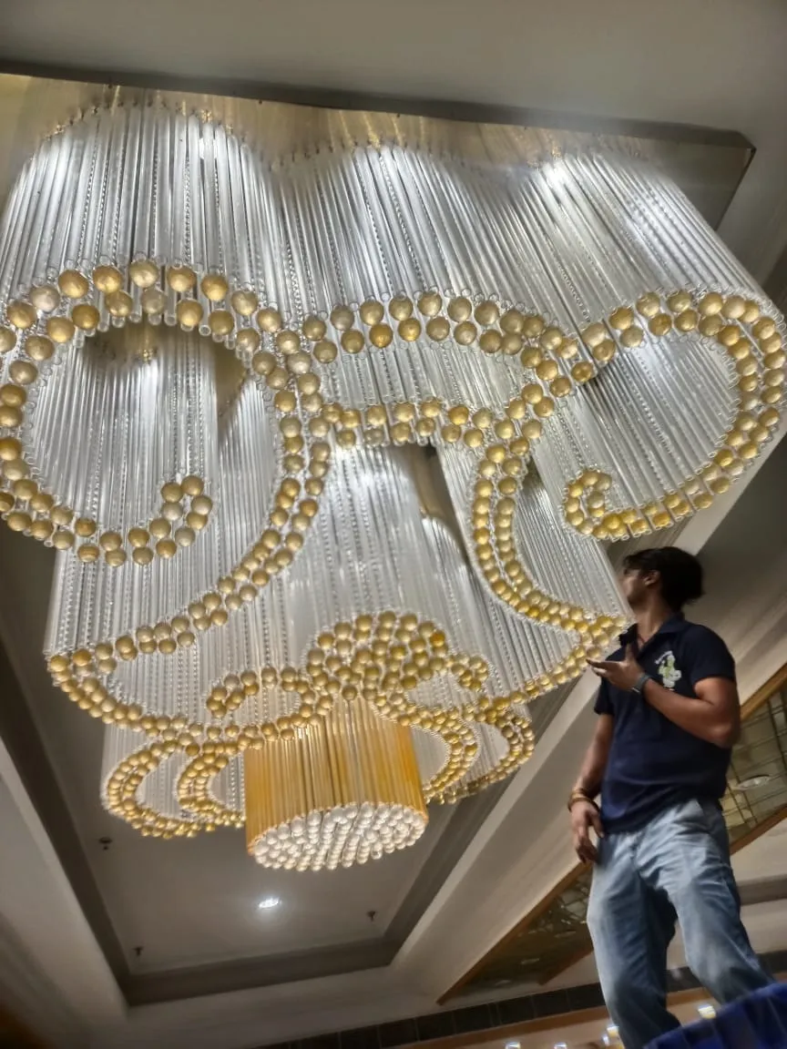 Glass Chandelier After